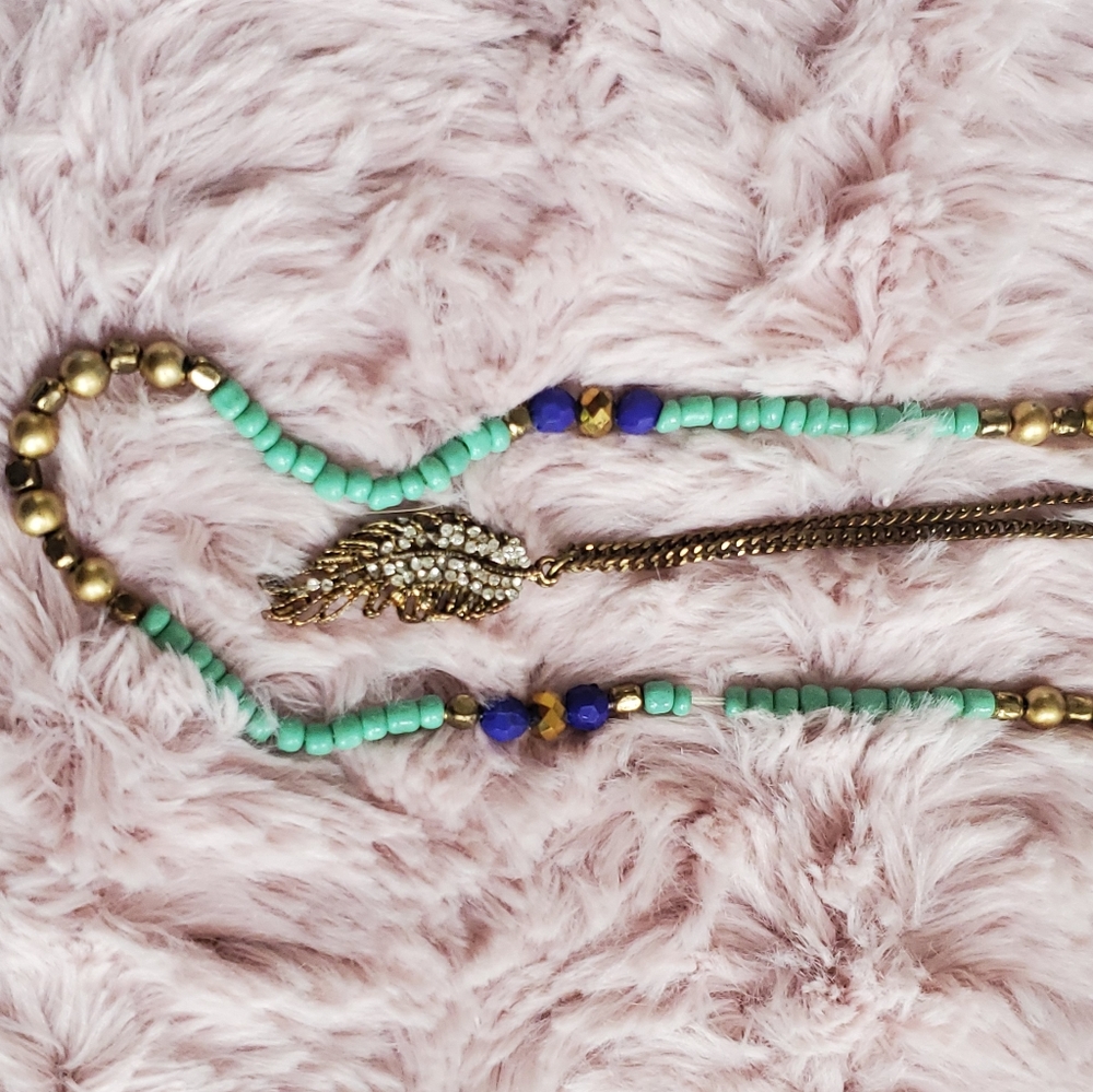 🍍Long Feather Necklace